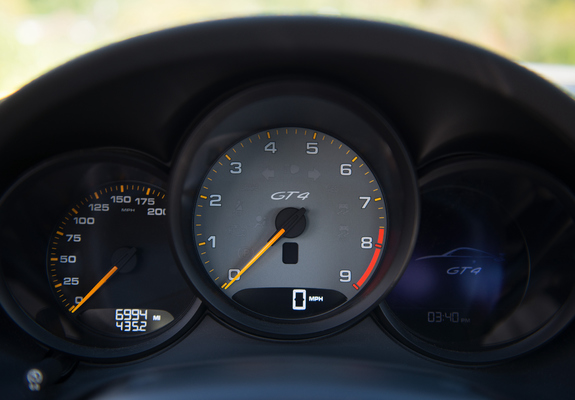 Porsche Cayman GT4 US-spec (981C) 2015 pictures