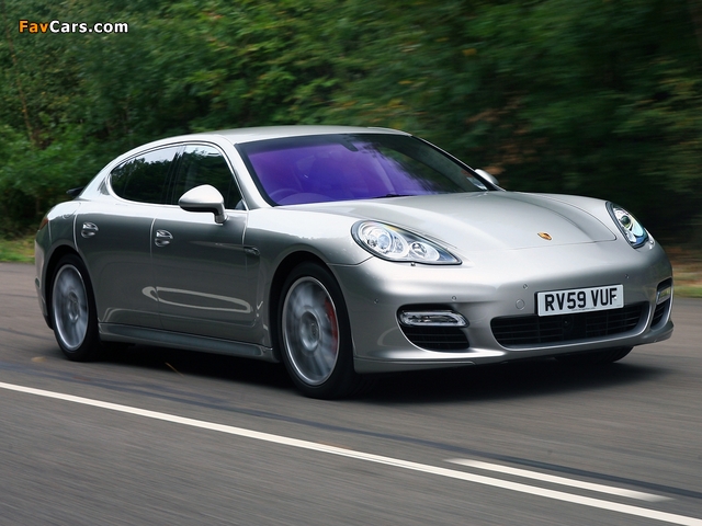 Porsche Panamera Turbo UK-spec (970) 2009–13 wallpapers (640 x 480)