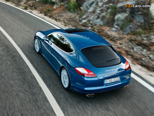 Porsche Panamera S Hybrid (970) 2011–13 wallpapers (640 x 480)