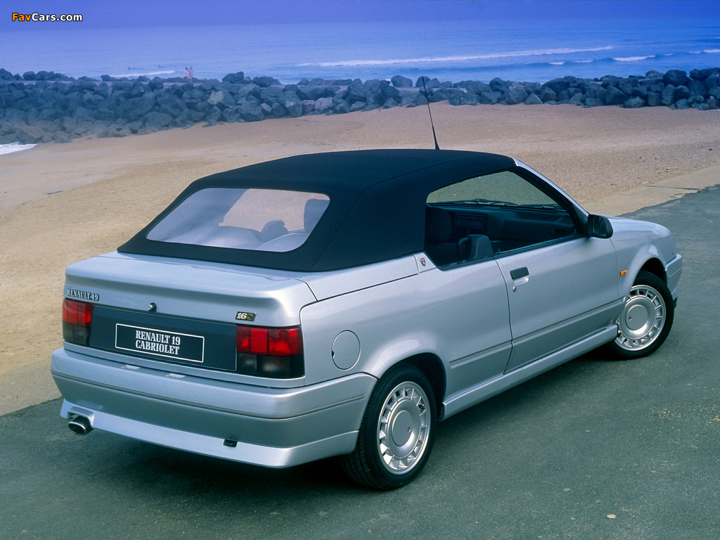 Photos of Renault 19 Cabrio 1990–92 (1024 x 768)