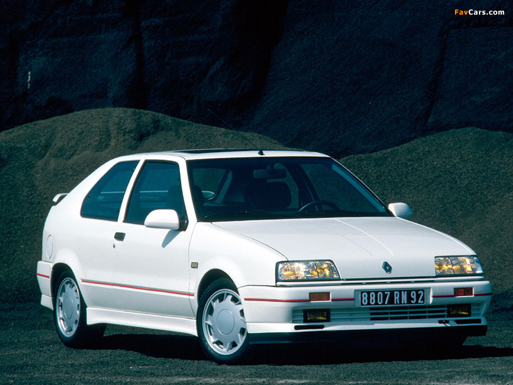 Renault 19 16V 3-door 1988–92 photos (1024 x 768)