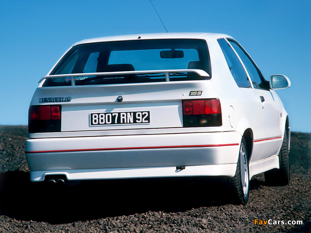 Renault 19 16V 3-door 1988–92 pictures (640 x 480)