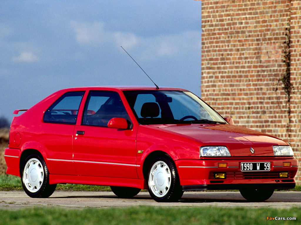 Renault 19 16V 3-door 1988–92 pictures (1024 x 768)