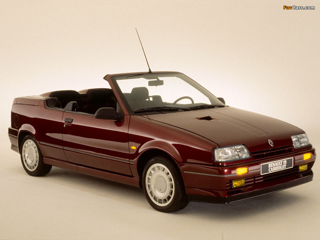 Renault 19 Cabrio 1990–92 images (1024 x 768)