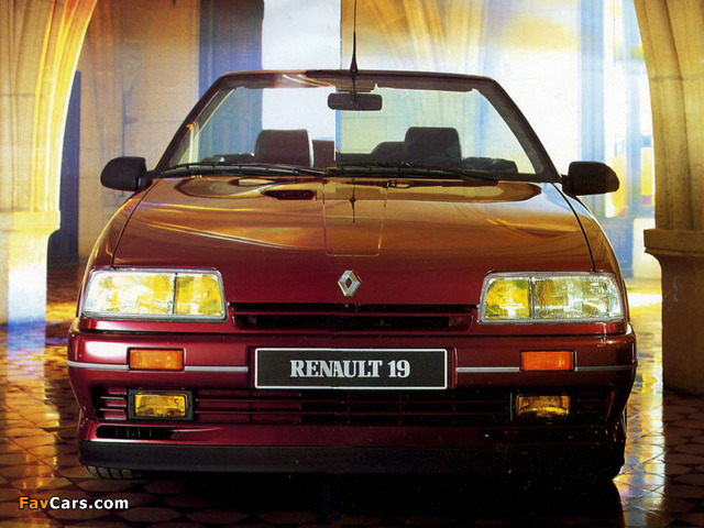 Renault 19 Cabrio 1990–92 wallpapers (640 x 480)