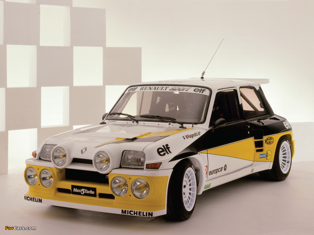 Photos of Renault Maxi 5 Turbo Prototype 1984 (1024 x 768)