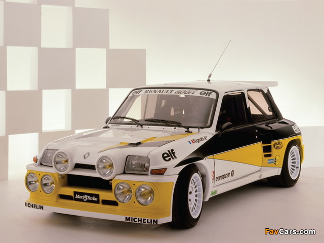 Photos of Renault Maxi 5 Turbo Prototype 1984 (640 x 480)