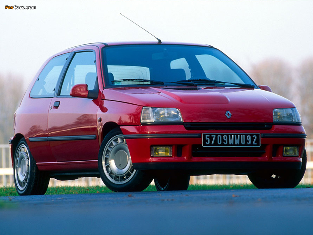 Photos of Renault Clio 16S 1993–97 (1024 x 768)