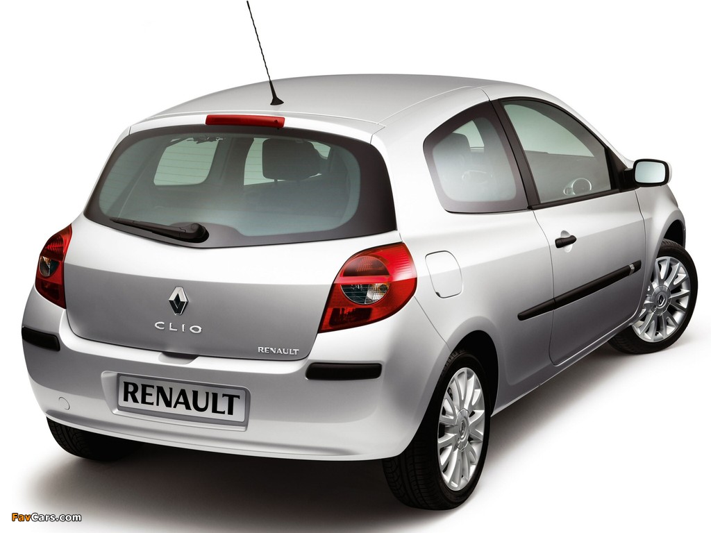 Photos of Renault Clio 3-door 2005–09 (1024 x 768)