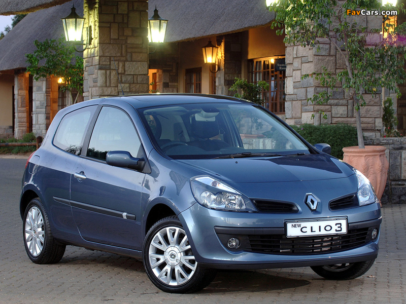 Pictures of Renault Clio 3-door ZA-spec 2006–09 (800 x 600)