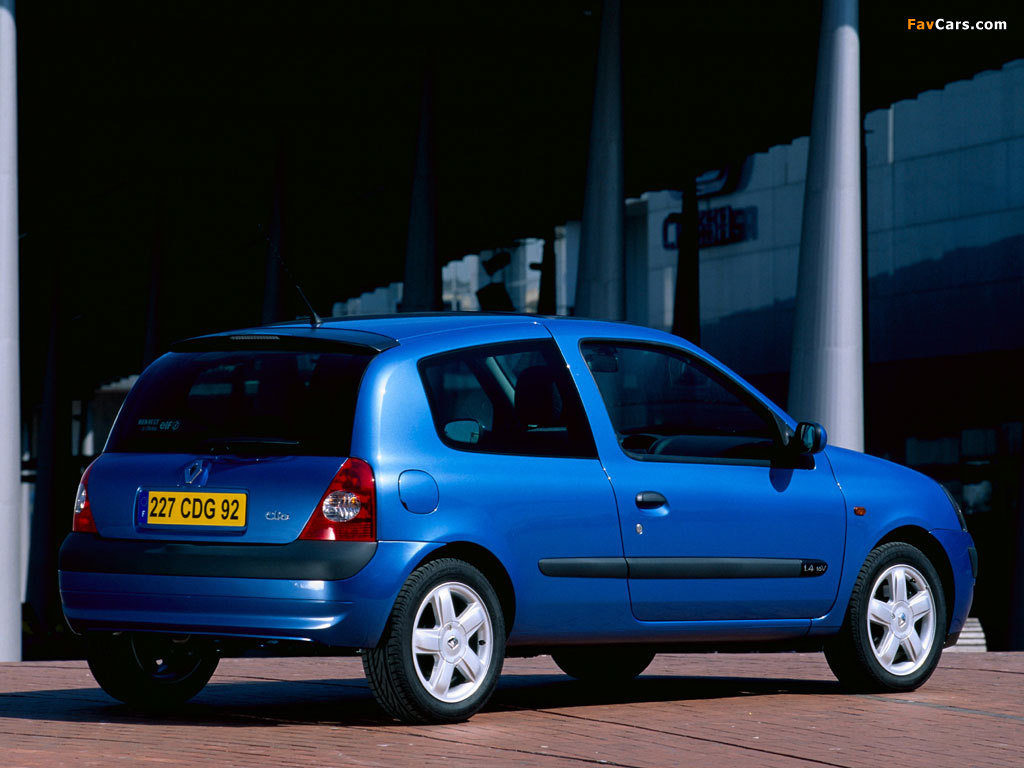 Renault Clio 3-door 2001–05 pictures (1024 x 768)