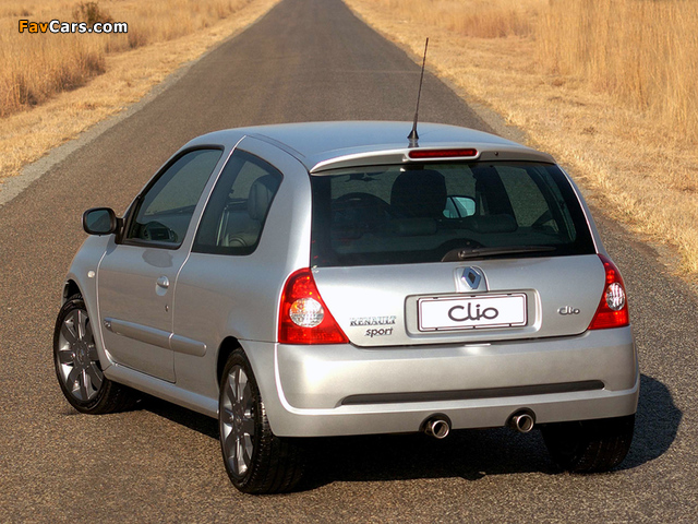 Renault Clio Sport ZA-spec 2002–05 images (640 x 480)