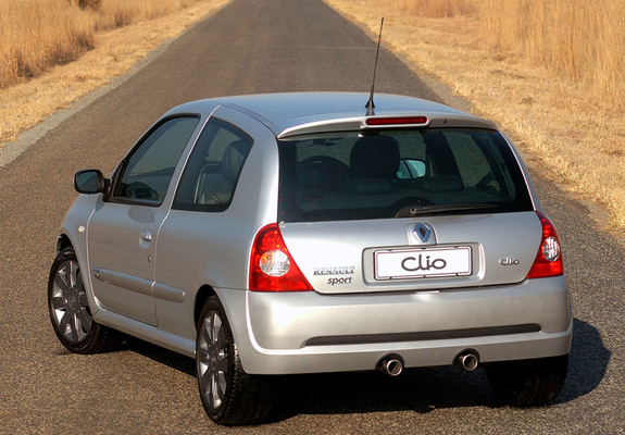Renault Clio Sport ZA-spec 2002–05 images