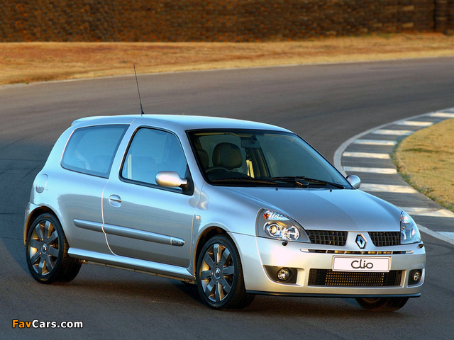 Renault Clio Sport ZA-spec 2002–05 pictures (640 x 480)