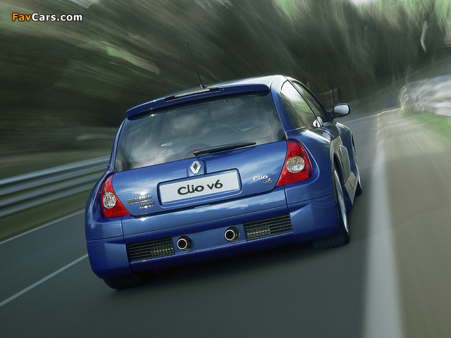 Renault Clio V6 Sport 2003–04 wallpapers (640 x 480)