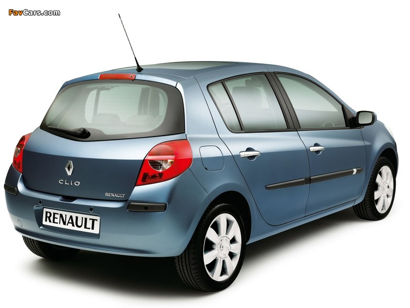 Renault Clio 5-door 2005–09 wallpapers (800 x 600)