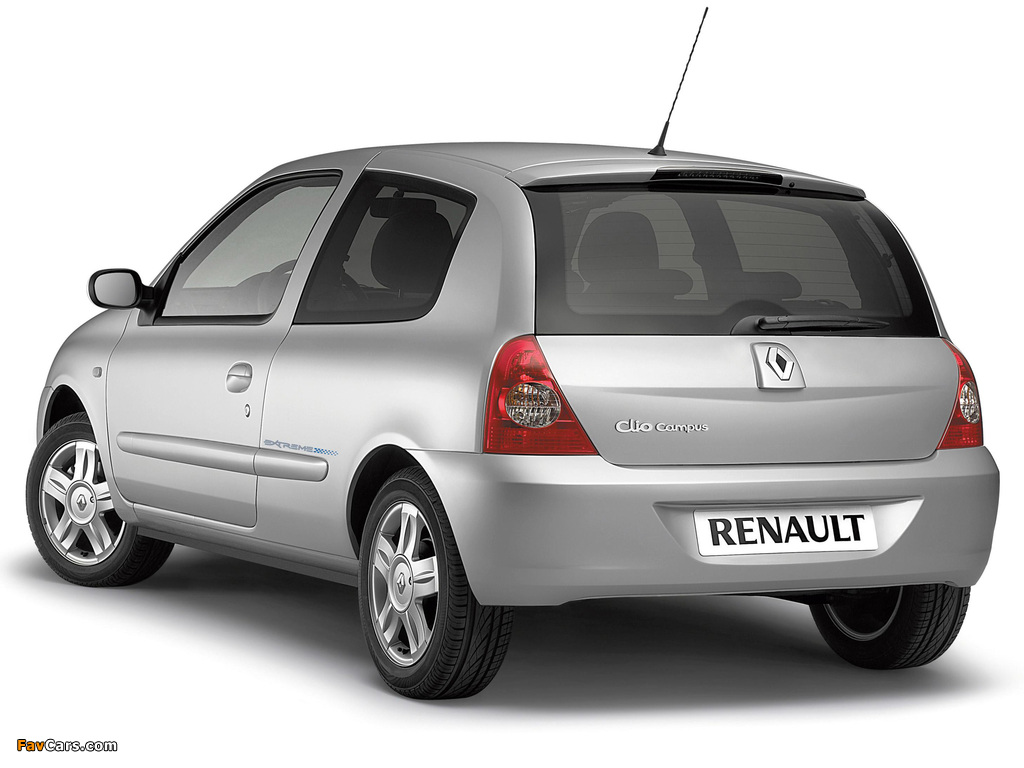 Renault Clio Campus 3-door 2006–09 images (1024 x 768)