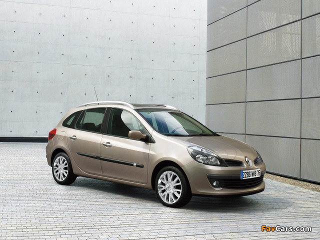 Renault Clio Sport Tourer 2008–09 pictures (640 x 480)