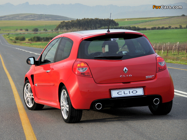 Renault Clio R.S. ZA-spec 2009–12 images (640 x 480)