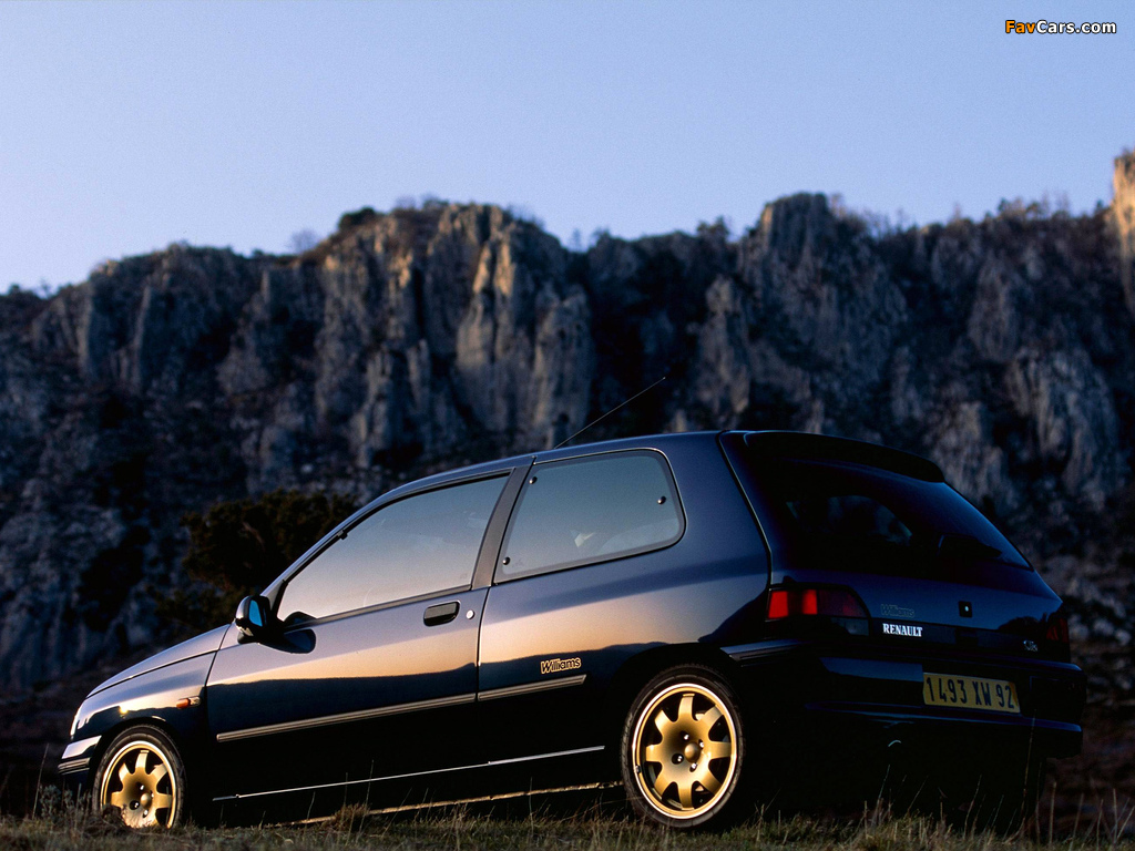 Renault Clio Williams 1993 wallpapers (1024 x 768)