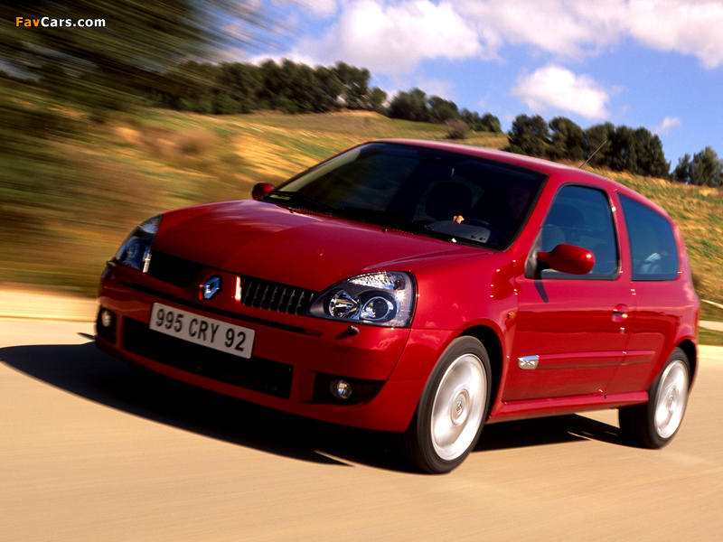 Renault Clio RS 2002–05 wallpapers (800 x 600)