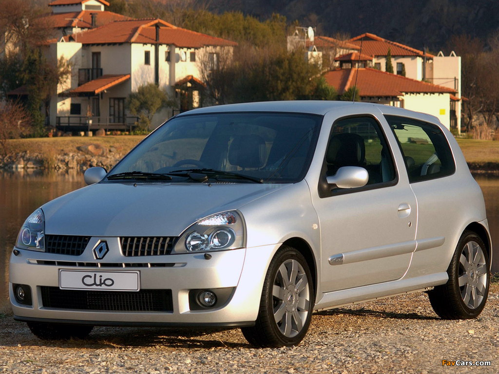 Renault Clio Sport ZA-spec 2002–05 wallpapers (1024 x 768)