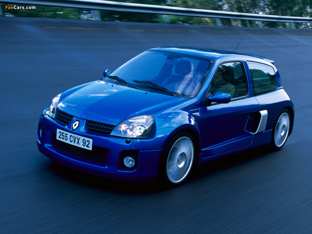 Renault Clio V6 Sport 2003–04 wallpapers (1024 x 768)