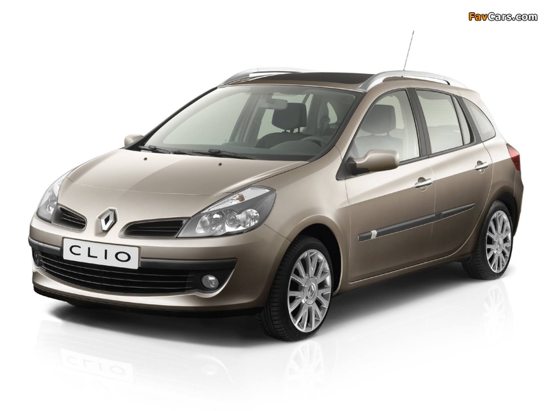 Renault Clio Sport Tourer 2008–09 wallpapers (800 x 600)