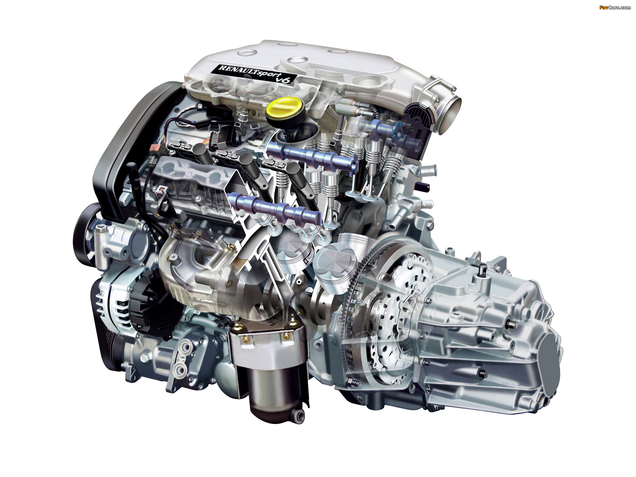 Engines  Renault Clio V6 Sport images (2048 x 1536)