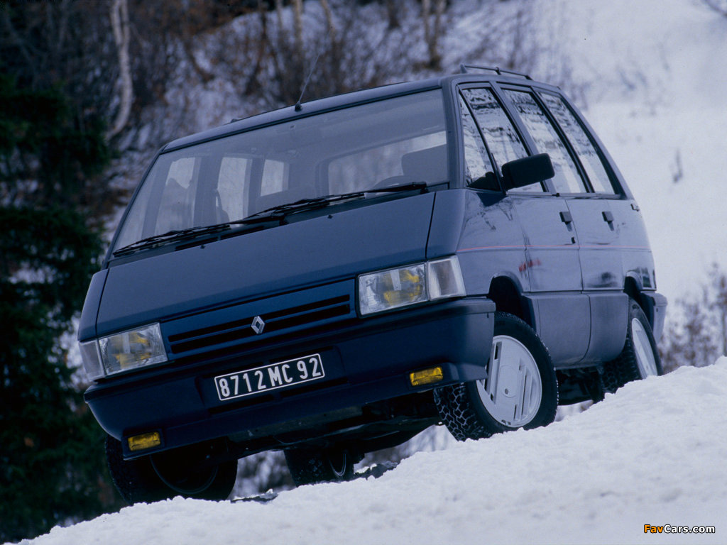 Renault Espace Quadra (J11) 1988–91 pictures (1024 x 768)