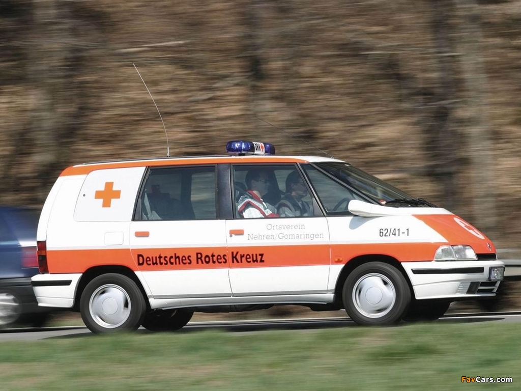 Renault Espace Ambulance (J63) 1991–96 pictures (1024 x 768)