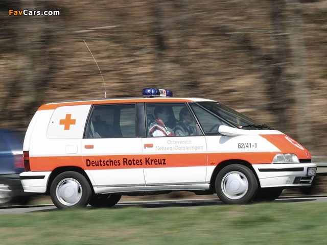 Renault Espace Ambulance (J63) 1991–96 pictures (640 x 480)