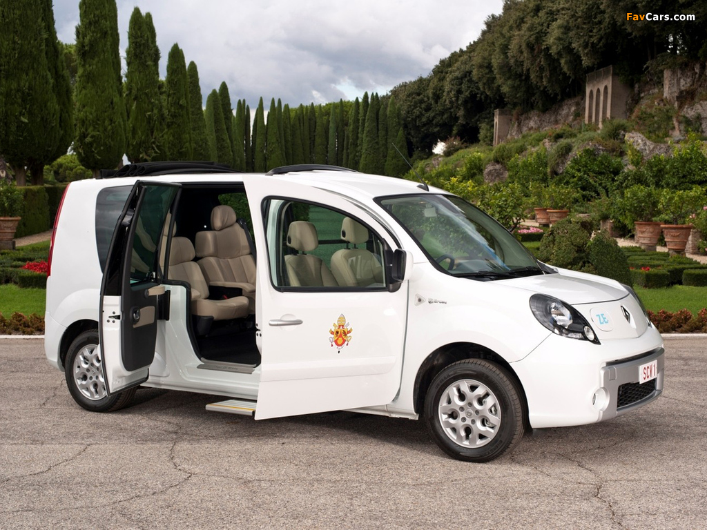 Renault Kangoo Z.E. Popemobile 2012 pictures (1024 x 768)