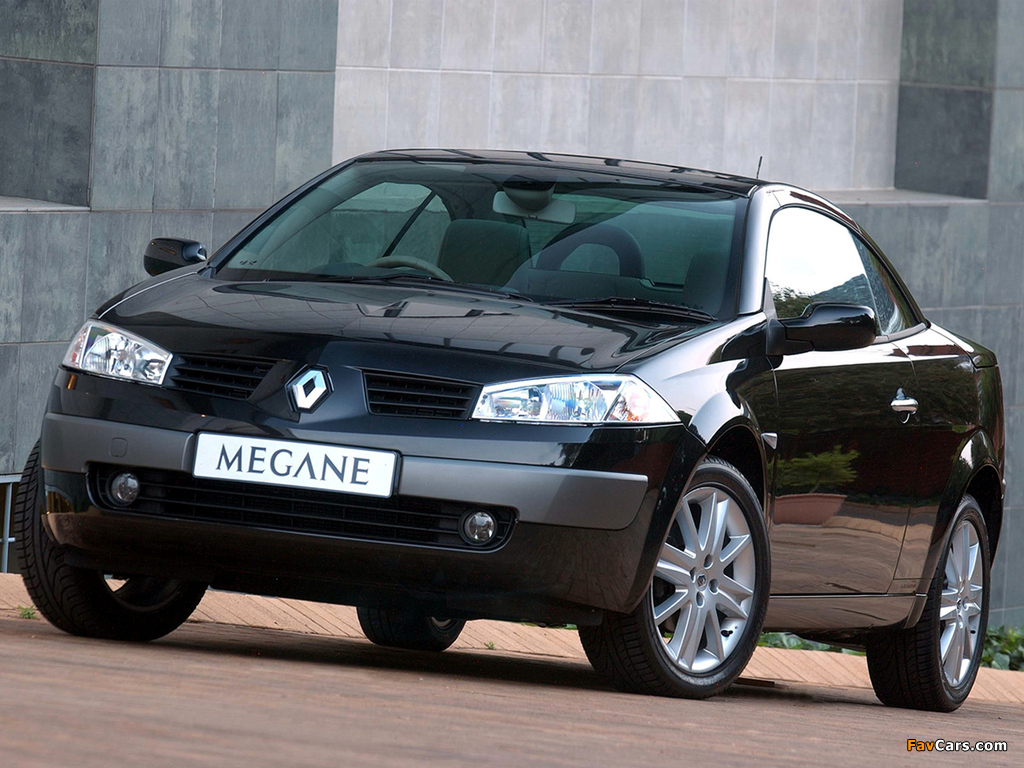 Images of Renault Megane CC ZA-spec 2003–06 (1024 x 768)