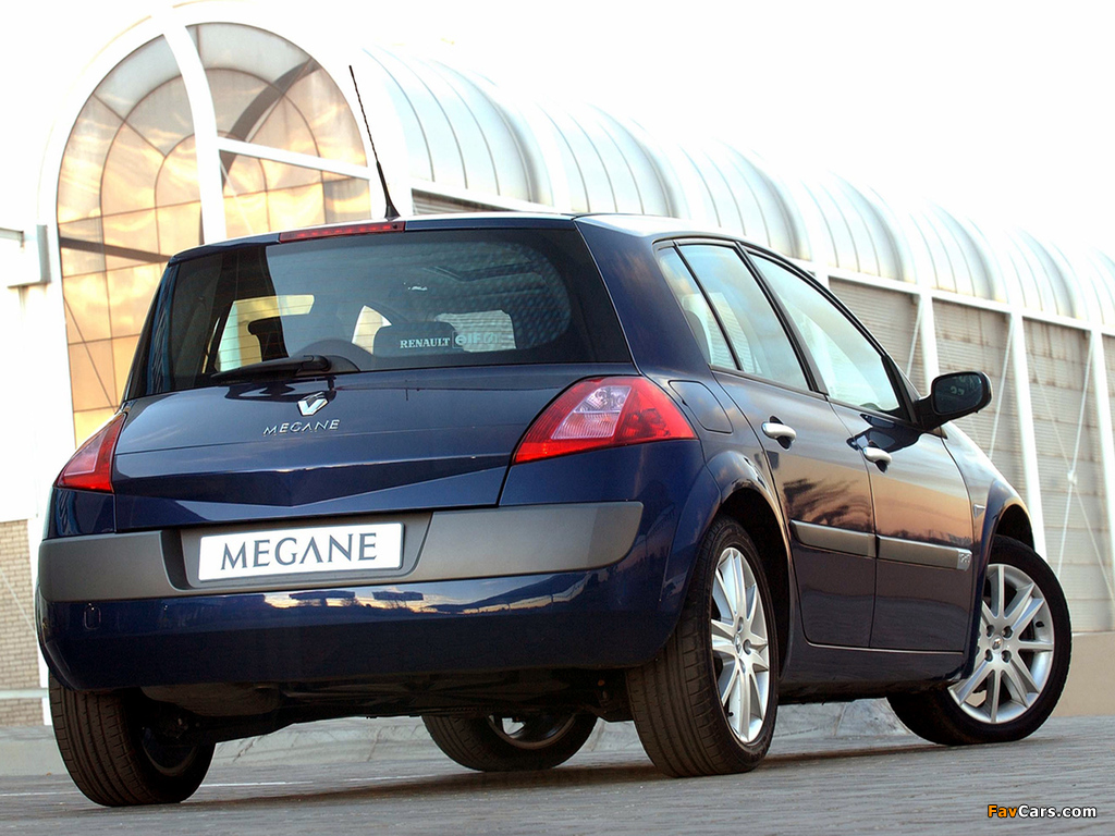 Renault Megane 5-door ZA-spec 2003–06 photos (1024 x 768)