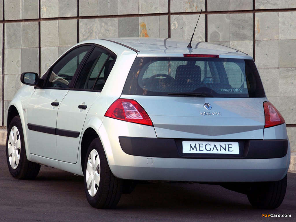Renault Megane 5-door ZA-spec 2003–06 wallpapers (1024 x 768)