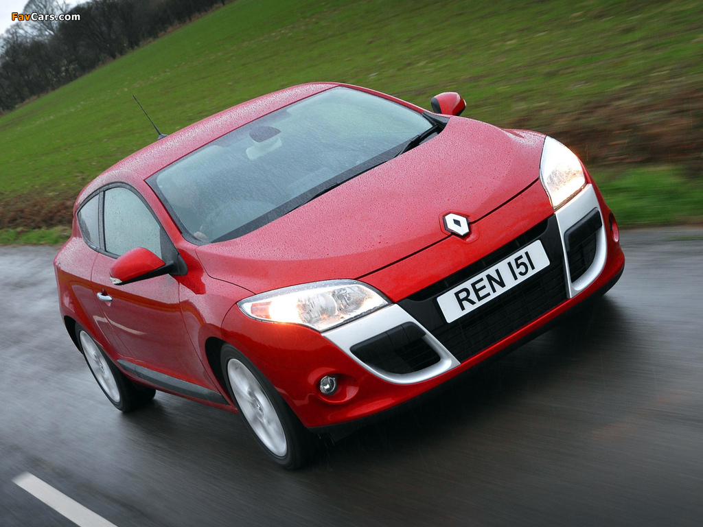 Renault Mégane Coupé UK-spec 2009–12 wallpapers (1024 x 768)