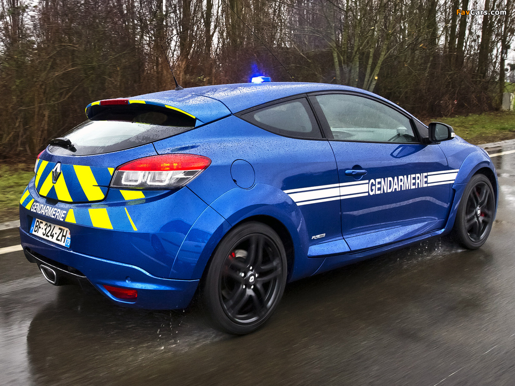 Renault Megane RS Gendarmerie 2010 photos (1024 x 768)