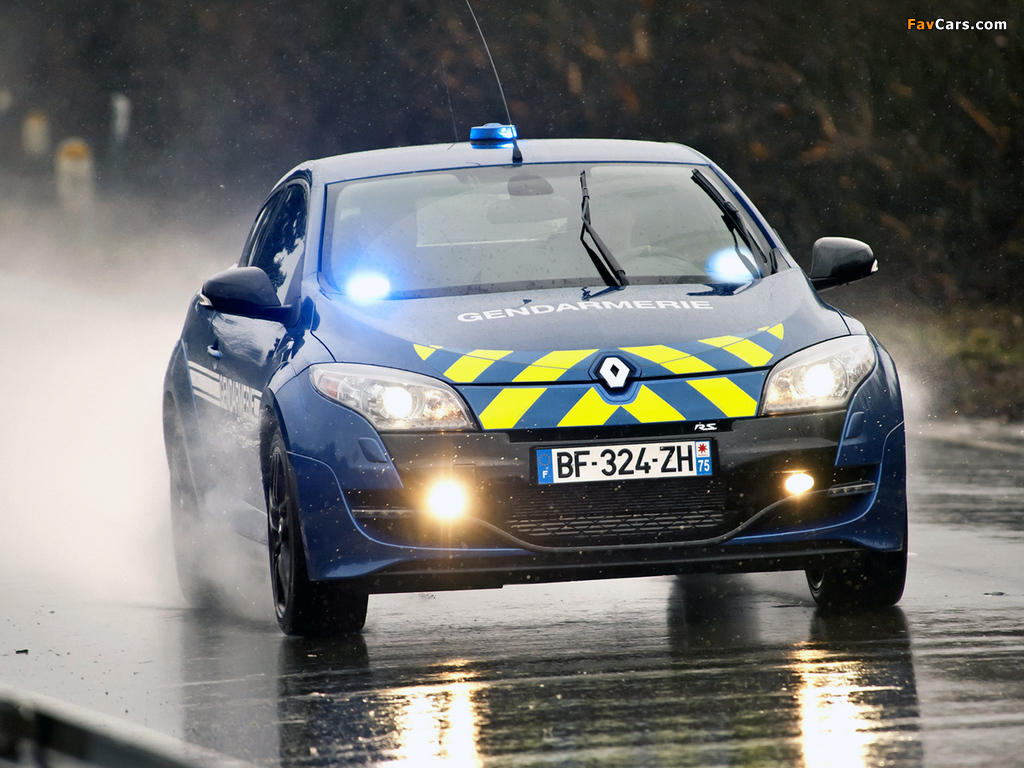 Renault Megane RS Gendarmerie 2010 photos (1024 x 768)