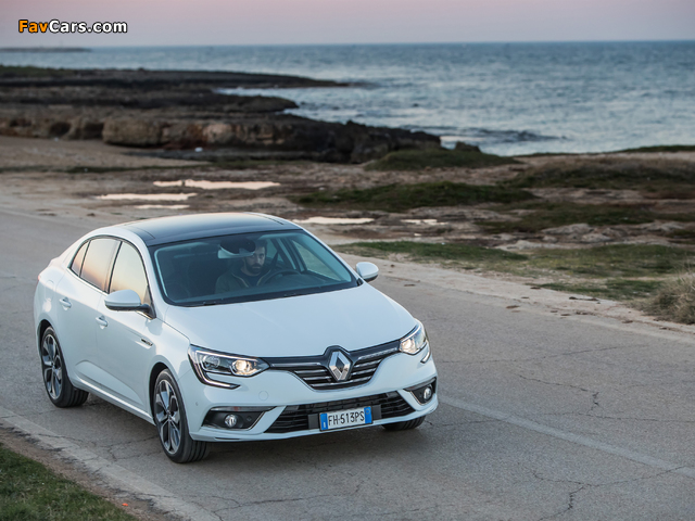 Renault Mégane Sedan 2016 wallpapers (640 x 480)