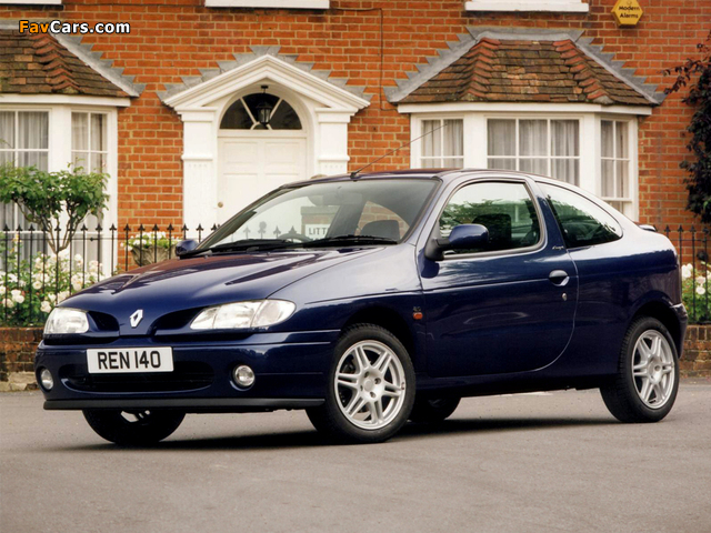 Renault Megane Coupe UK-spec 1996–99 wallpapers (640 x 480)
