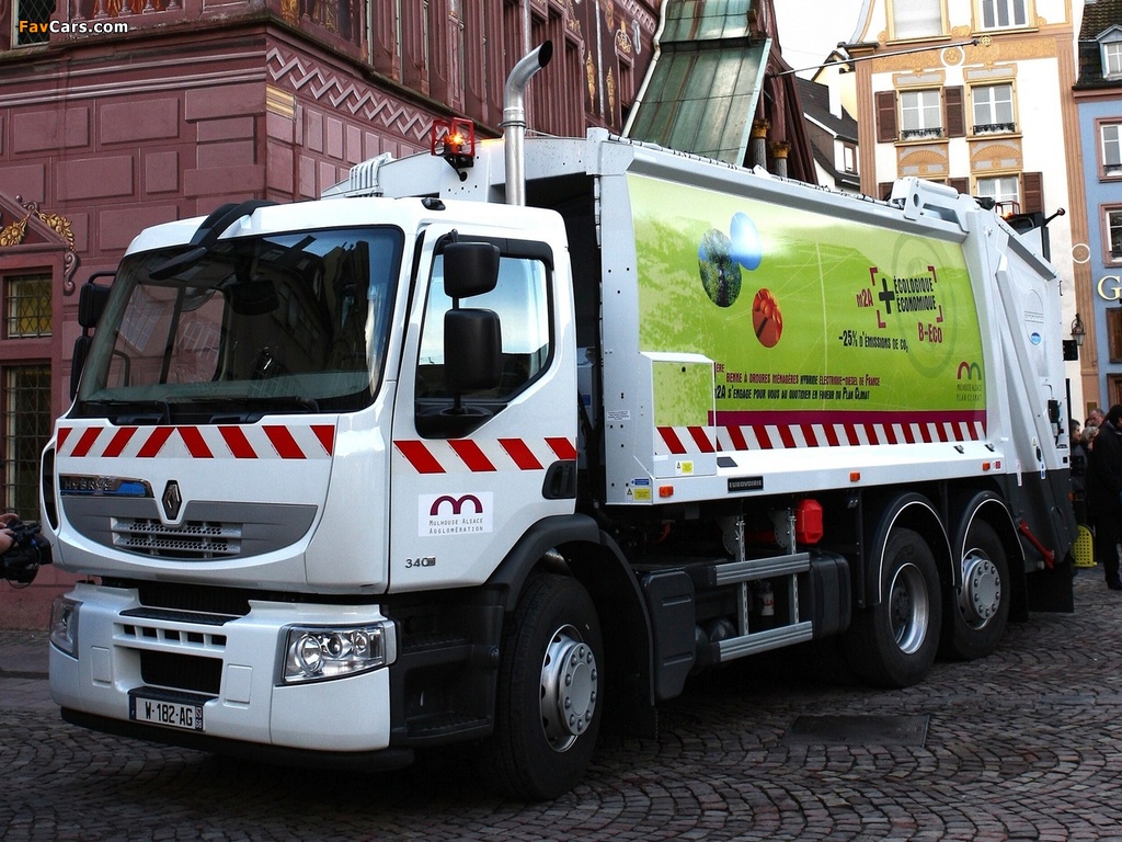 Images of Renault Premium Distribution Hybrys Clean Tech 6x2 Rolloffcon 2011–13 (1024 x 768)