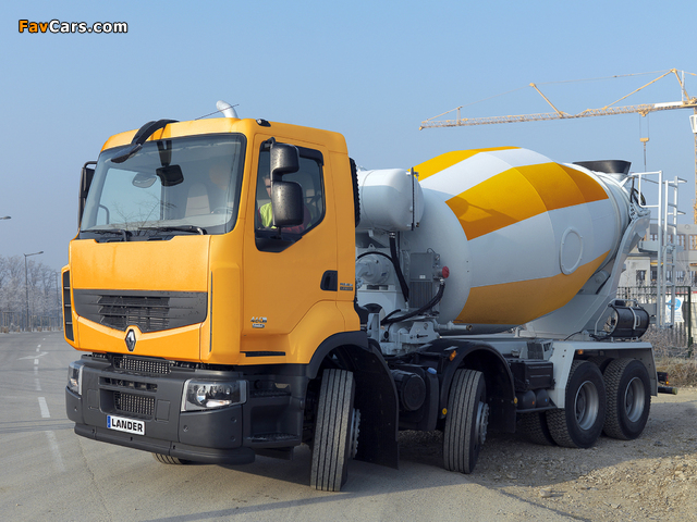 Renault Premium Lander 8x4 Mixer 2006–13 photos (640 x 480)