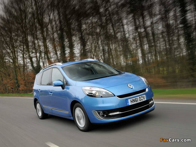 Renault Grand Scenic UK-spec 2012–13 photos (640 x 480)