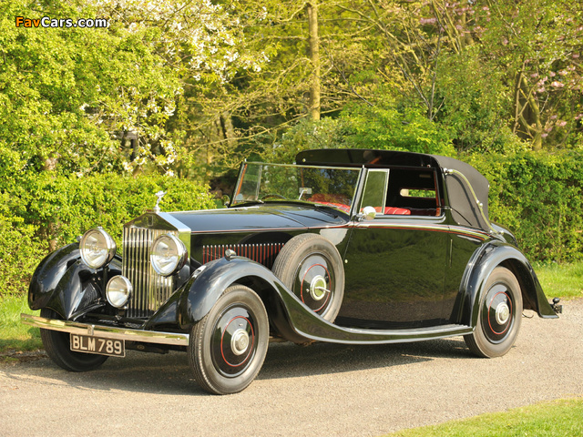 Rolls-Royce 20/25 HP Drophead Coupe by Mulliner 1934 wallpapers (640 x 480)