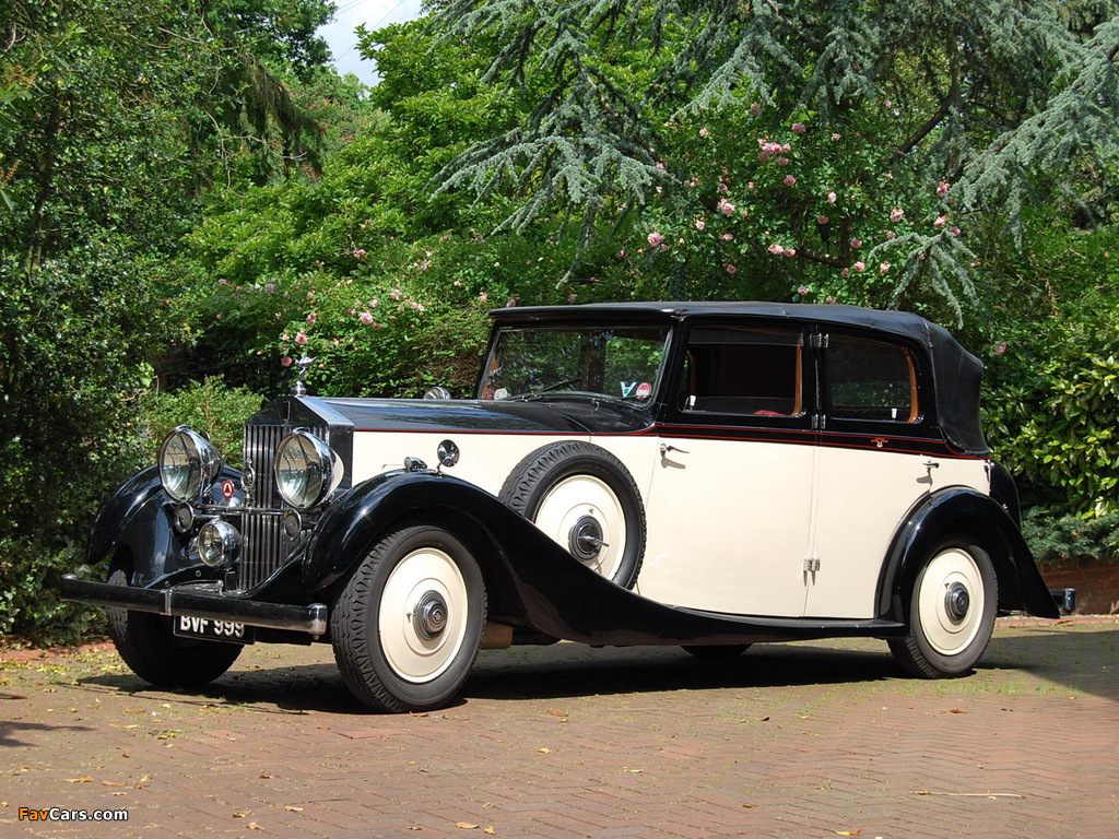 Rolls-Royce 25/30 HP Tickford All Weather Saloon by Salmons & Sons 1937 wallpapers (1024 x 768)