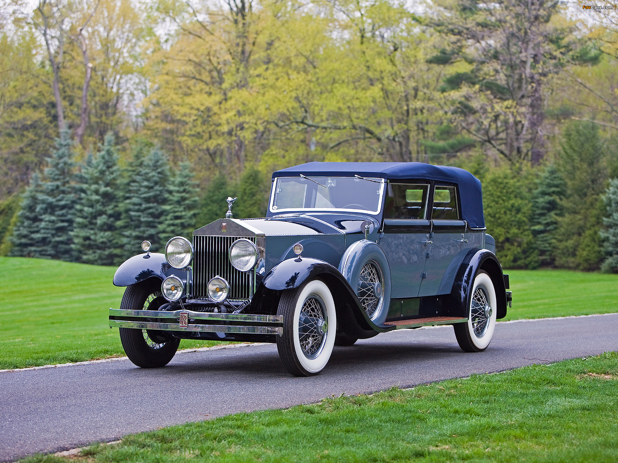 Photos of Rolls-Royce Phantom I Convertible Sedan by Hibbard & Darrin 1929 (2048 x 1536)