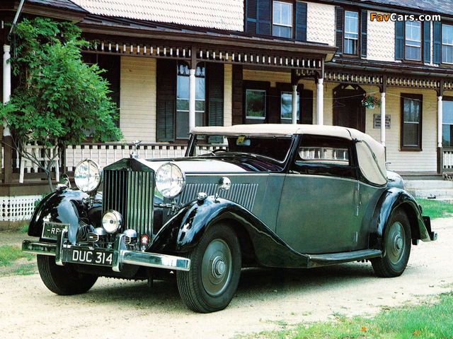 Rolls-Royce Phantom III Drophead Coupe 1936 wallpapers (640 x 480)