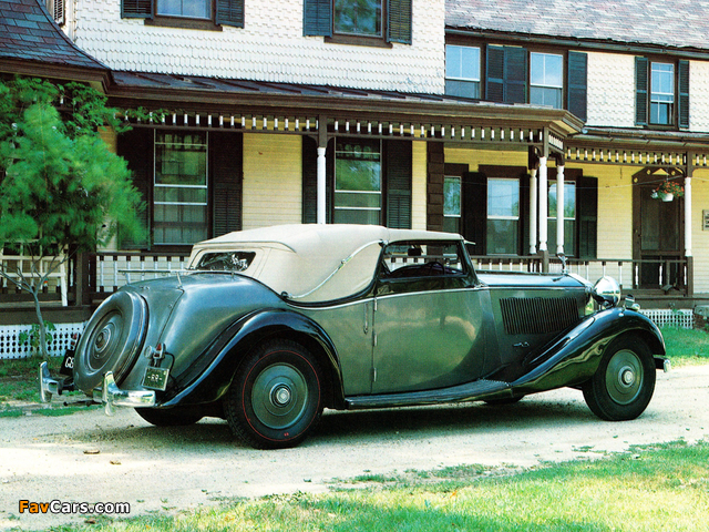 Rolls-Royce Phantom III Drophead Coupe 1936 wallpapers (640 x 480)