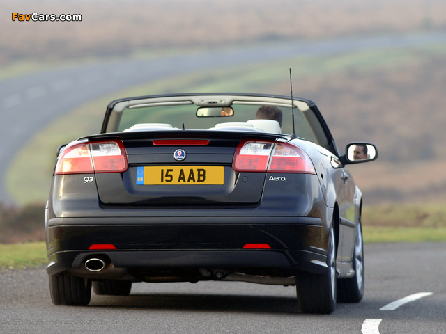 Images of Saab 9-3 Aero Convertible UK-spec 2003–07 (640 x 480)